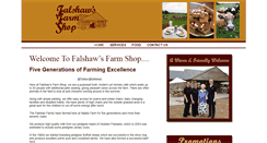 Desktop Screenshot of falshawsfarmshop.co.uk