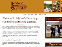 Tablet Screenshot of falshawsfarmshop.co.uk